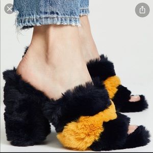 Same Edelman Yael Furry Mules